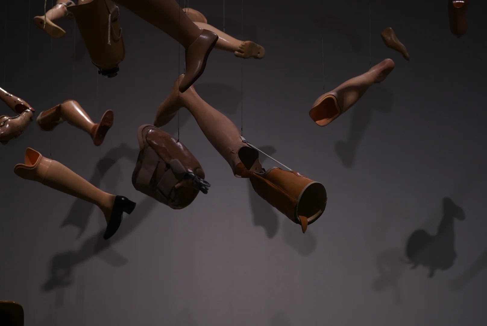 Kader Attia, On Silence, 2021/2024. Installation: Prosthetics, wire, Dimension variable. Photo: Swita Uancharoenkul. Courtesy of the Jim Thompson Art Center and the James H.W. Thompson Foundation © Jim Thompson Art Center