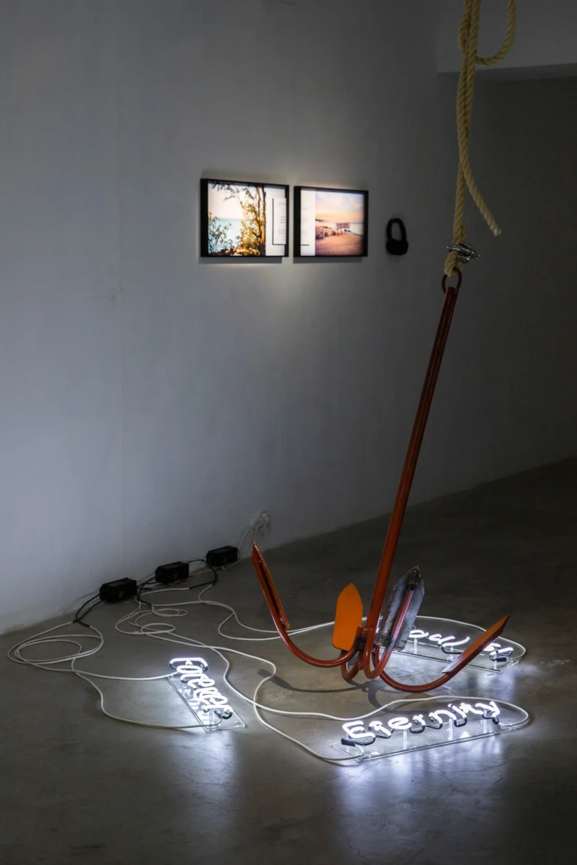 Installation view of Transoceanic Practice at VT Artsalon, Taipei, 2021