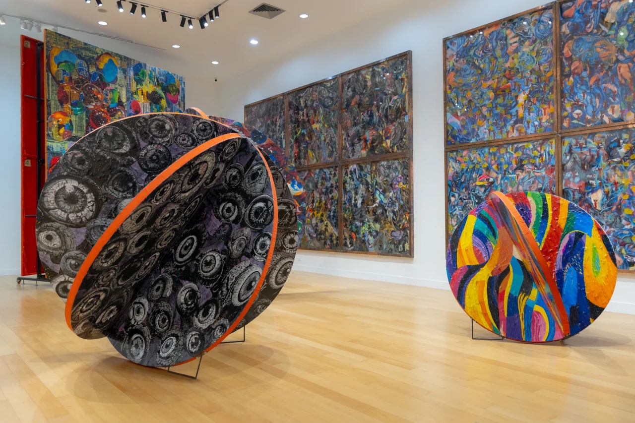 Thasnai Sethaseree (Thailand), The Tower of Bubbles, 2565-2568. Installation view at Bangkok Art and Culture Centre. Photo by BACC