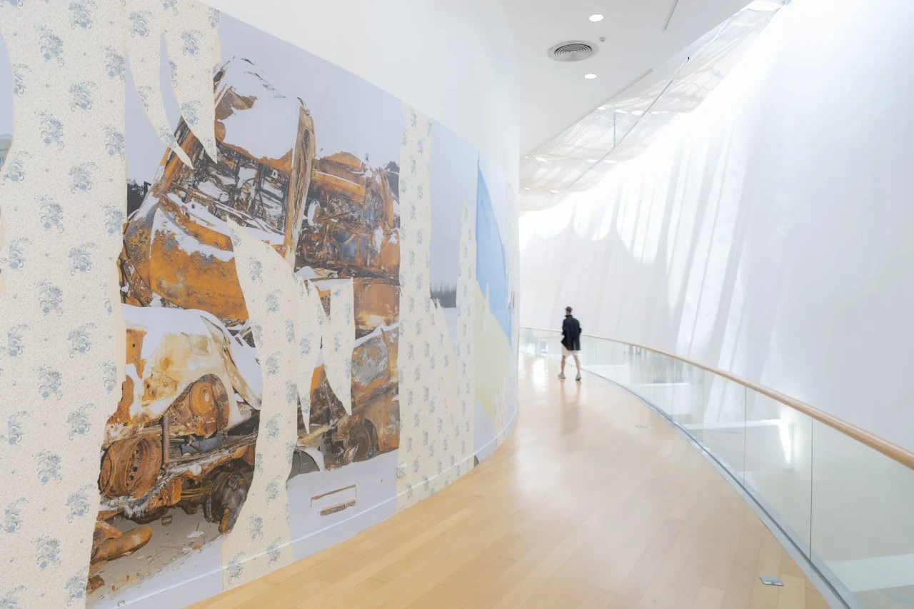 Rafal Milach & Sputnik Photos Collective (Poland),A Message from the Future, 2022-2024. Installation view at Bangkok Art and Culture Centre. Photo by BACC